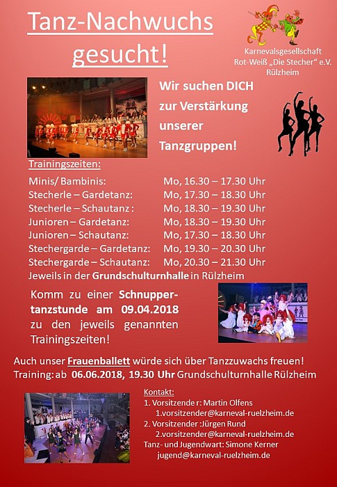 Flyer: Tänzer gesucht
