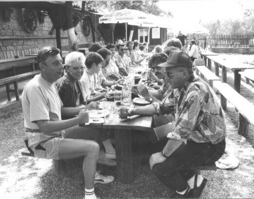 Gemütliches Beisammensein auf der Wagner Ranch