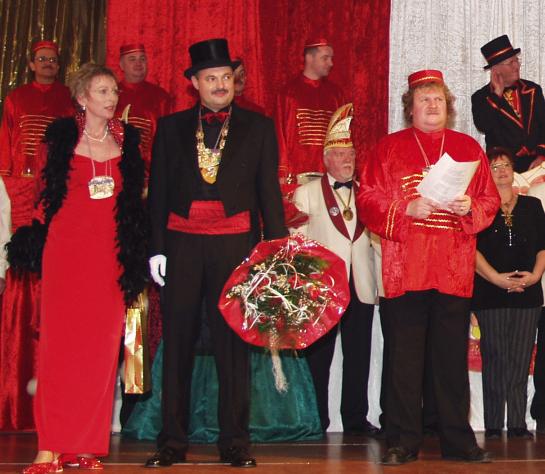 Prinzenpaar, u. 1. Vorsitzender Edi Harder