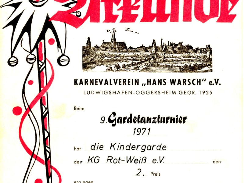 Urkunde 1971