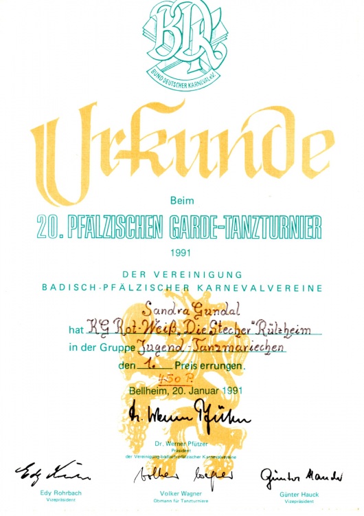 1991-01-20 Tanzmariechen